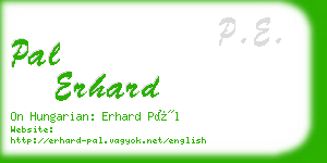 pal erhard business card